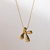 Brass Chunky Initial Pendant Necklaces WG97A63-11-1