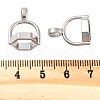 Non-Tarnish 304 Stainless Steel Bead Cap Bails STAS-L082-016P-3