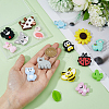 DICOSMETIC 16Pcs 16 Style Silicone Beads SIL-DC0001-17-3