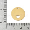 304 Stainless Steel Pendants STAS-D365-06G-3