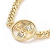 Cubic Zirconia Boy Link Bracelet BJEW-B068-08-3