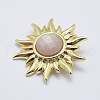 Natural Mixed Stone Pendants KK-L158-33G-2
