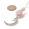 Moon 201 Stainless Steel Pendant Decorations HJEW-JM00958-5