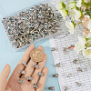 SOFPLATE 160Pcs 4 Styles Tibetan Style Zinc Alloy Tube Bails TIBE-SP0001-05-3