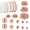   300Pcs 5 Sizes Brass Beads KK-PH0001-73RG-1