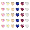 30Pcs 6 Colors Flat Back K9 Glass Rhinestone Cabochons MRMJ-YW0002-004-1