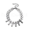 Non-Tarnish 304 Stainless Steel Hexagon Link Chain Bracelets BJEW-Q343-12P-1