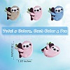 12Pcs 3 Colors Silicone Focal Beads JX781A-2
