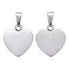 Tarnish Resistant Fashionable 304 Stainless Steel Stamping Blank Tag Pendants STAS-J002A-01-1
