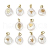 Natural Keshi Pearl Pendants STAS-Z136-01G-1