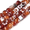 Natural Fire Crackle Agate Beads Strands G-H078-C49-6mm-01-2