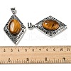 Natural Tiger Eye Big Pendants G-Z050-08C-3