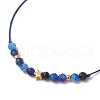 Natural Round Kyanite Beads Braided Bead Bracelets for Women BJEW-JB11655-10-3