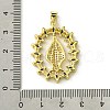 Brass Micro Pave Colorful Cubic Zirconia Pendants KK-H472-51F-G-3