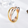 Stainless Steel Trinity Interlocking Finger Rings FS-WG6D755-03-1