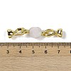 Natural Crazy Agate with Brass Fold Over Clasps G-G141-02G-10-3