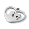 304 Stainless Steel Charms STAS-C097-38A-P-2