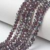 Electroplate Glass Beads Strands EGLA-A034-T3mm-J03-1