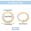 Brass Links Connectors KK-BC0006-39G-NF-2