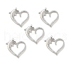 Brass Micro Pave Cubic Zirconia Pendants KK-E068-VB187-3