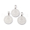 Non-Tarnish 304 Stainless Steel Pendants STAS-C057-01P-4