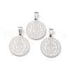 304 Stainless Steel Pendants STAS-C057-01P-4