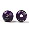 Halloween Theme Wood European Beads WOOD-N016-04N-2