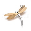 304 Stainless Steel Pendants X-STAS-F223-11GP-2