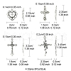 24Pcs 4 Styles Tibetan Style Alloy Pendants TIBE-FS0001-18-4