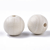 Natural Unfinished Wood Beads WOOD-S651-A25mm-LF-2
