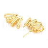 Rack Plating Brass Hollow Oval Hoop Earrings EJEW-P240-10G-2