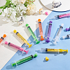 Olycraft 18Pcs 6 Colors Plastic Disposable Measurement Syringe with Cap AJEW-OC0004-52A-5