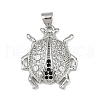 Brass Micro Pave Cubic Zirconia Pendants KK-A260-07B-P-1