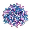 UV Plating Rainbow Iridescent Acrylic Beads OACR-G012-09D-3