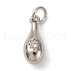 Brass Micro Pave Cubic Zirconia Pendants KK-P308-55P-1
