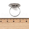 304 Stainless Steel Cuff Ring Components STAS-D372-06P-07-3