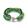 Glass Seed Beads Multi-strand Bracelets BJEW-H203-03S-01-2