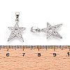 Brass Micro Pave Cubic Zirconia Pendants KK-N257-63P-3