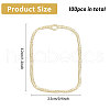 CHGCRAFT 100Pcs Alloy Open Back Bezel Pendants FIND-CA0008-64-2