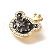 Brass Micro Pave Cubic Zirconia Pendents KK-R212-20G-02-3