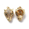 Brass Cubic Zirconia Pendants KK-G446-04G-1