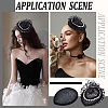 4Pcs Linen Teardrop Fascinator Hat Base for Millinery AJEW-FG0004-54B-6