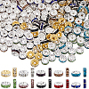 SOFPLATE 300pcs 10 Colors Brass Rhinestone Spacer Beads RB-SP001-07A-1