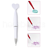 Heart ABS Plastic Nail Art Rhinestones Pickers Pens AJEW-C040-02B-1