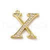Rack Plating Brass Micro Pave Cubic Zirconia Pendant KK-H449-76G-20-1