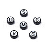 Opaque Black Acrylic Beads MACR-N012-19-2