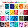 Handmade Polymer Clay Beads CLAY-PH0001-13-4mm-4