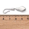 Brass Shell S-Hook Clasps KK-U059-26P-02-3