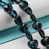 Spray Painted Synthetic Turquoise Beads Strands G-E617-B08-01-2