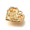 Brass Micro Pave Cubic Zirconia Pendants KK-K294-27G-2